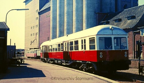 1974 Niebüll Bahnhof MAK Triebwagen (4)