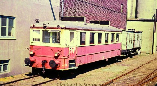 1974 Niebüll Bahnhof MAK Triebwagen (5)