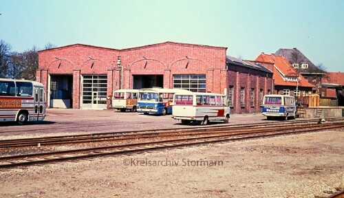 1974 Niebüll Bahnhof MAK Triebwagen (7)