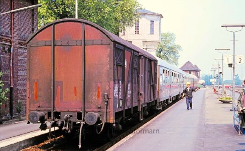 Niebüll Bahnhof 1979 Wasserturm (2)