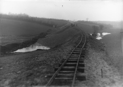 Kiel 1923 unbekannt Bau der Bahnstrecke Neuwittenbek Schusterkrug der Kleinbahn Neuwittenbek Vossbro