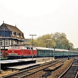 Rendsburg-1974-Bahnhof-BR-218-D--Zug