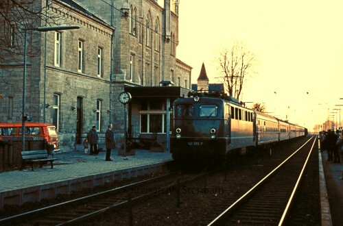 BR 140 E40 Königslutter Bahnhof 1980