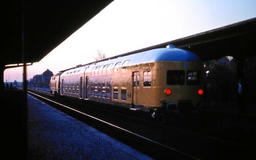 BR 216 093 Dosto Doppelstockwagen LBE Lübeck Büchener Bahnhof Jerxheim 1980 (1)