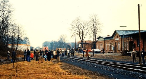 Harsefeld Bahnhof 1979 VT 11.5 BR 601 IC von Bremen, Eisenbahnmuseum Besuch (1)