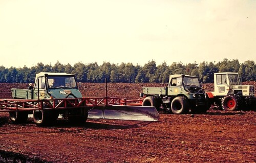 Lührsbockel Feldbestellung mit MB Traktor und Mercedes Unimog 1976 (3)