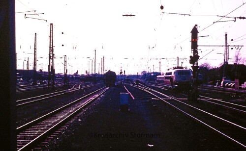1983 Celle Bahnhof Gleisvorfeld