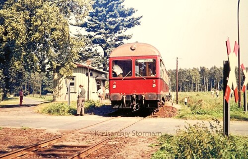 Luttern Bahnhof Haltestelle 1974 MAK Triebwagen (2)