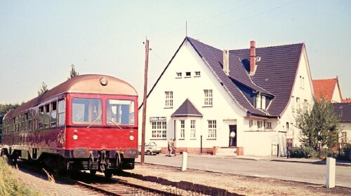 Mariaglück Bahnhof MAK Triebwagen 1974 (2)