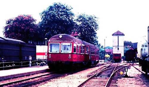 Wittingen Bahnhof MAK Triebwagen 1974 (3)