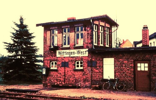 Wittingen West altes Stellwerk 1974 (1)