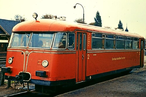 Buxtehude Bahnhof 1967 VT 95 Schienenbus Prototyp (1)