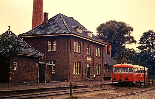 Buxtehude Bahnhof 1967 VT 95 Schienenbus Prototyp (2)