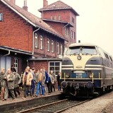 Bremen-1982-Farge-Bahnhof-Deutz-2000-V-201-LBE-DoSto-Doppelstockwagen-Sonderzug-Sonderfahrt-1