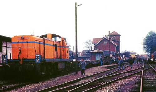 Bremen 1982 Farge Bahnhof Deutz 2000 V 201 LBE DoSto Doppelstockwagen Sonderzug Sonderfahrt (2)