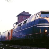 Bremen-1982-Farge-Bahnhof-Deutz-2000-V-201-LBE-DoSto-Doppelstockwagen-Sonderzug-Sonderfahrt-3