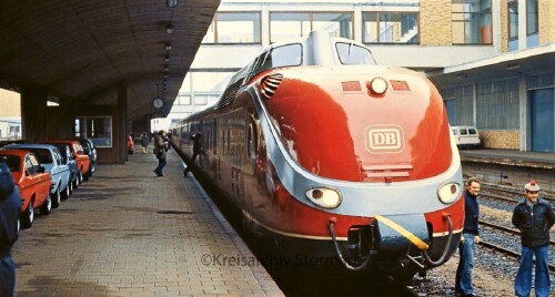 Bremerhaven Bahnhof 1979 VT 11.5 BR 601 Intercity IC DB Deutsche Bundesbahn (6)