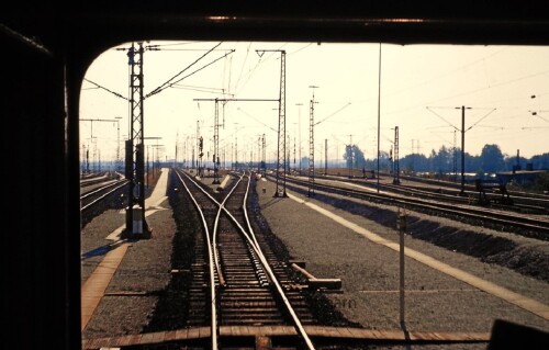 Maschen Bahnhof 1983 DB Lokmitfahrt (1)