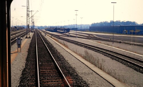 Maschen Bahnhof 1983 DB Lokmitfahrt (2)