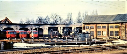 1966 Uelzen Bahnhof BW BR 44 BR 50 VT 698