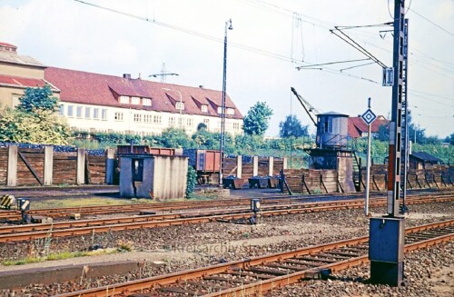 1967 Uelzen Bahnhof BW Bekohlungskran