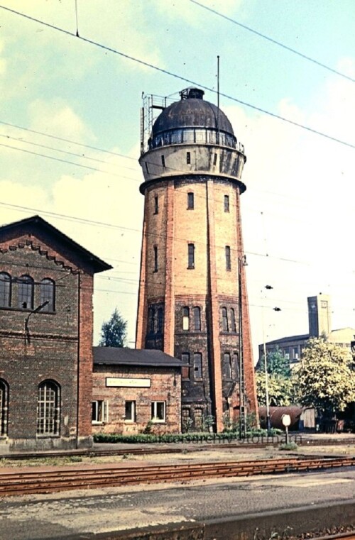 1967 Uelzen Bahnhof Wasserturm