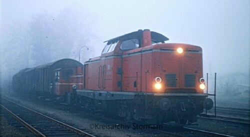 1967 Trittau Bahnhof BR 212 V 100 Verladestraße Rangieren DB (2)