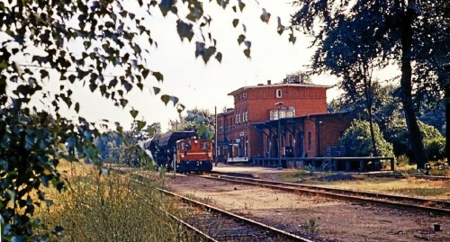 1967 Trittau Bahnhof Gebäude BR 323 Köf 3 Köf III