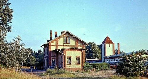 1967 Trittau Bahnhof Gebäude Kreisbahn vor Abriß