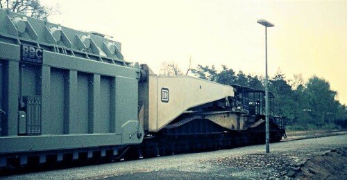 1973 Trittau Bahnhof BR 212 Schwertransport Transformator DB Deutsche Bundesbahn (2)