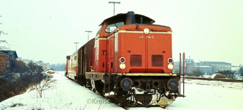 1979 Bad Oldesloe Bahnhof Filmaufnahmen BR 212 259 Rauchgenerator (2)