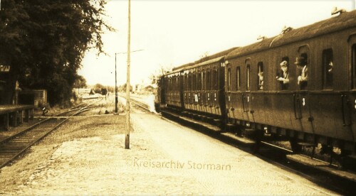 Trittau Bahnhof 1973 Filmaufnahmen 3. Reich um 1943 (15)