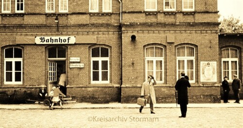 Trittau Bahnhof 1973 Filmaufnahmen 3. Reich um 1943 (2)