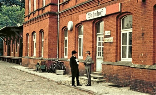 Trittau Bahnhof 1973 Filmaufnahmen 3. Reich um 1944 (12g)