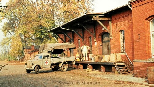 Trittau Bahnhof 1973 Filmaufnahmen 3. Reich um 1944 h (3)