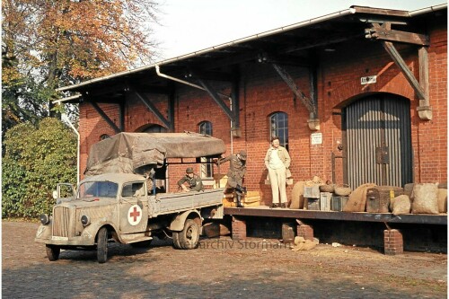 Trittau Bahnhof 1973 Filmaufnahmen 3. Reich um 1944 h (3b)