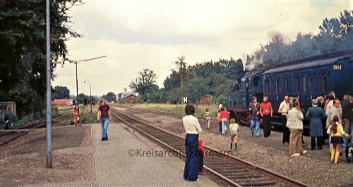 Trittau Bahnhof 1973 Filmaufnahmen 3. Reich um 1944 k (1d)