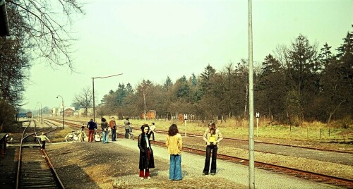 Trittau Bahnhof 1973 Filmaufnahmen Musik (0g)