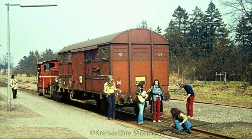 Trittau Bahnhof 1973 Filmaufnahmen Musik (4)