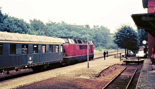 1974 Trittau Bahnhof Militär Bundeswehr Manöver BR 221 115 (2)