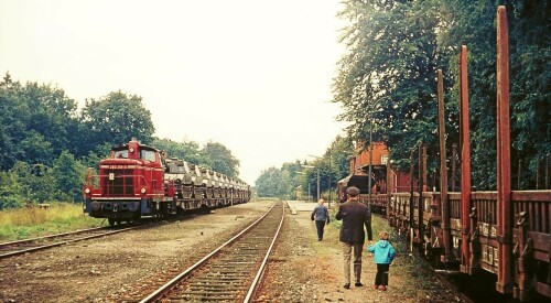 1974 Trittau Bahnhof Militär Bundeswehr Manöver BR 260 V 60 (4)