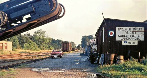 1974 Trittau Bahnhof Rangieren Gleise Schienen (11)