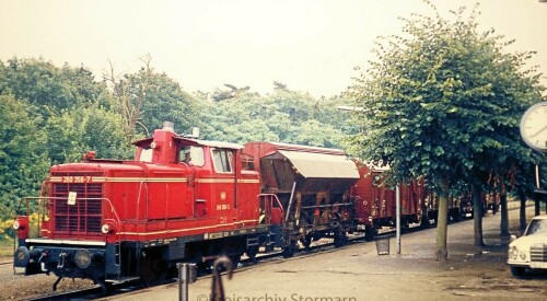 1974 Trittau Bahnhof Rangieren Gleise Schienen (12)