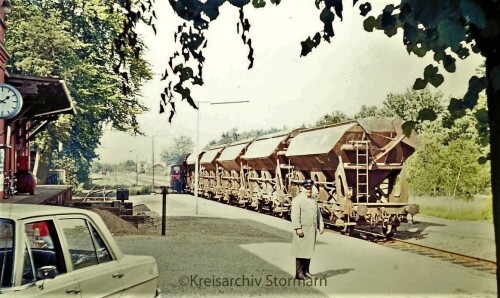 1974 Trittau Bahnhof Rangieren Gleise Schienen Köf 3 BR 323 (2)