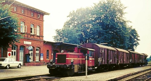 1974 Trittau Bahnhof Rangieren Gleise Schienen Köf 3 BR 323 (3)