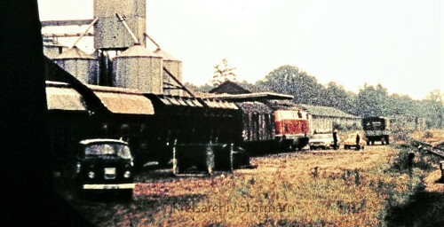 1974 Trittau Bahnhof Rangieren Gleise Schienen V 160 BR 218
