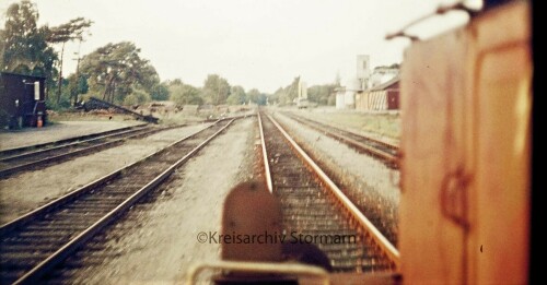 1975 Trittau Bahnhof Köf 3 Sonderfahrt Besichtigung Strecke Schiene Empfang (6)