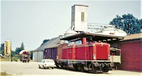 1976 Trittau Bahnhof Rangierarbeiten BR 212 (1)