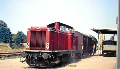 1976 Trittau Bahnhof Rangierarbeiten BR 212 (2)