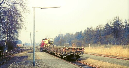 1976 Trittau Bahnhof Rangierarbeiten BR 260